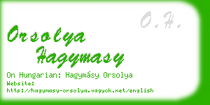 orsolya hagymasy business card